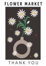 Flower Market Botanical Flower Print Wall Art Poster