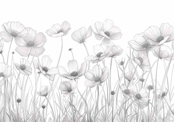 Floral Botanical Flower Print Wall Art Poster - Image 1