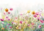 Wildflower Meadow Painting - Colorful Floral Field Art Print