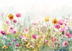 Wildflower Meadow Painting - Colorful Floral Field Art Print
