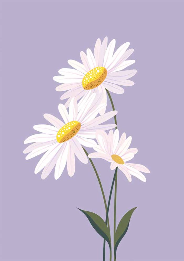 Floral Botanical Flower Print Wall Art Poster - Image 1