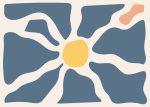 Abstract Organic Shapes - Modern Minimalist Art Print Floral Botanical Flower Print Wall Art Poster