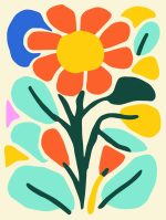 Floral Botanical Flower Print Wall Art Poster