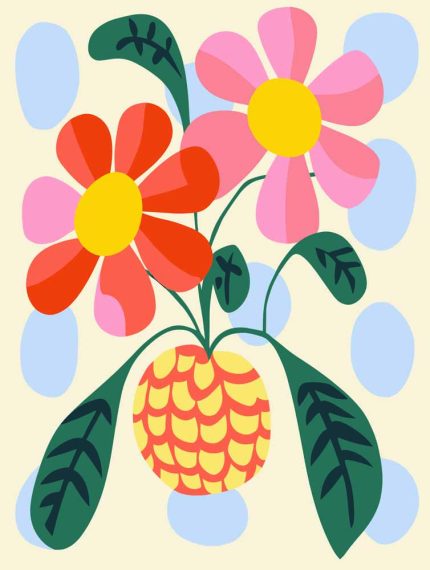 Floral Botanical Flower Print Wall Art Poster