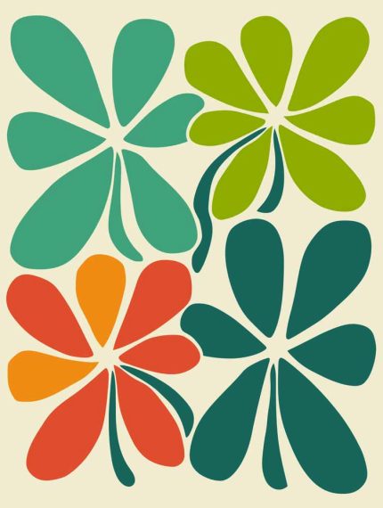 Floral Botanical Flower Print Wall Art Poster