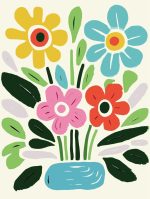 Floral Botanical Flower Print Wall Art Poster