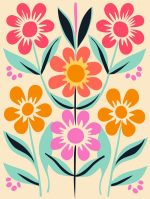 Floral Botanical Flower Print Wall Art Poster