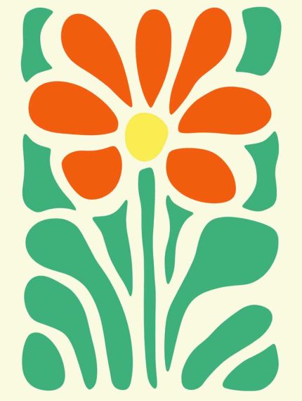 Floral Botanical Flower Print Wall Art Poster