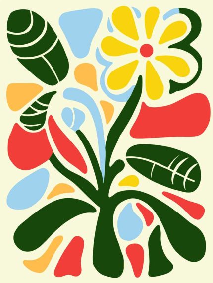 Floral Botanical Flower Print Wall Art Poster