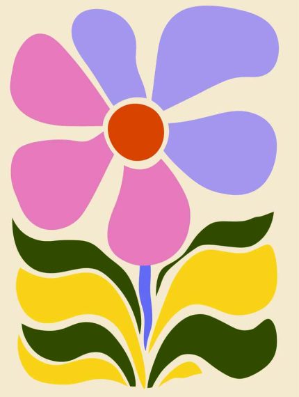 Floral Botanical Flower Print Wall Art Poster