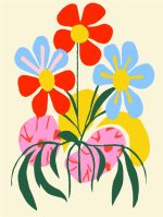 Floral Botanical Flower Print Wall Art Poster