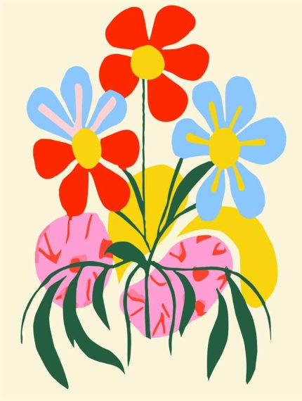 Floral Botanical Flower Print Wall Art Poster