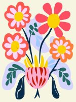 Floral Botanical Flower Print Wall Art Poster