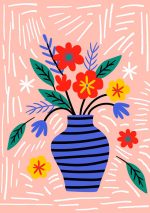 Floral Botanical Flower Print Wall Art Poster