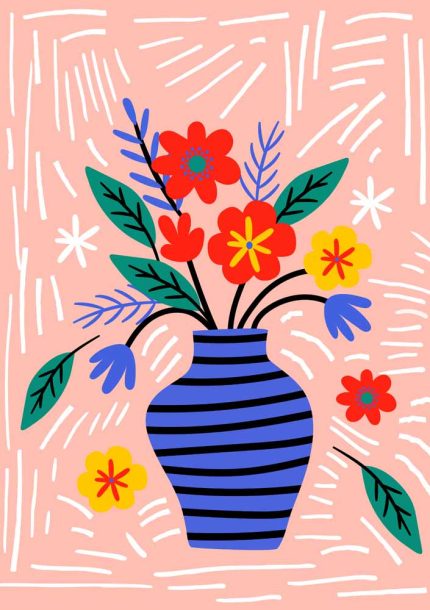 Floral Botanical Flower Print Wall Art Poster