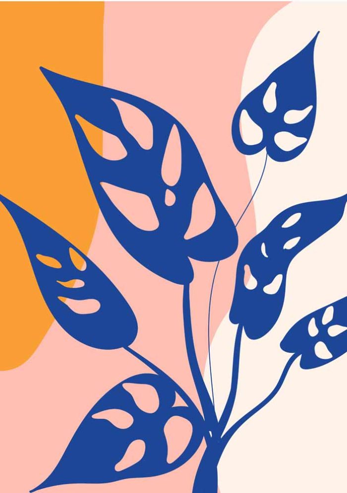 Floral Botanical Flower Print Wall Art Poster - Image 1
