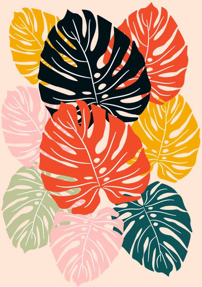 Floral Botanical Flower Print Wall Art Poster - Image 1