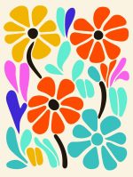 Floral Botanical Flower Print Wall Art Poster