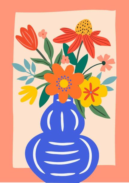 Floral Botanical Flower Print Wall Art Poster