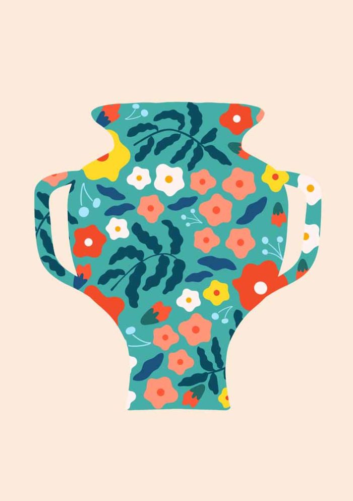 Floral Botanical Flower Print Wall Art Poster - Image 1