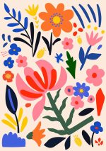 Floral Botanical Flower Print Wall Art Poster