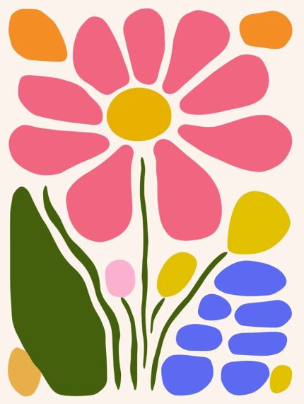 Floral Botanical Flower Print Wall Art Poster