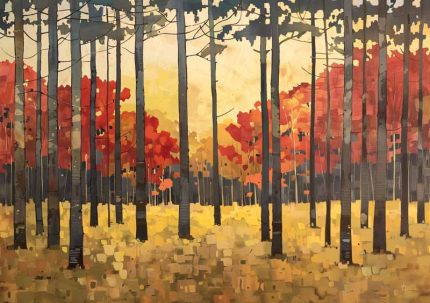 Forest Field AI Print Wall Art Poster