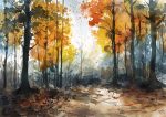 Forest Field AI Print Wall Art Poster