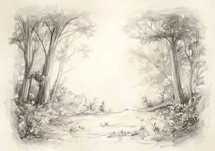 Forest Field AI Print Wall Art Poster - Image 1