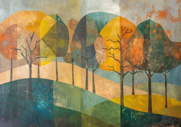 Forest Field AI Print Wall Art Poster - Image 1