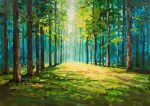 Forest Field AI Print Wall Art Poster