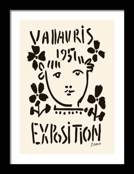 Picasso Print  Wooden Framed Poster Wall Art