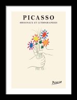 Picasso Print  Wooden Framed Poster Wall Art