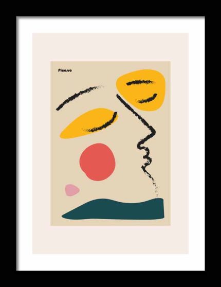 Picasso Print  Wooden Framed Poster Wall Art