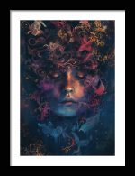 Framed Poster Experimental Art AI Poster Wall Art Framed Poster