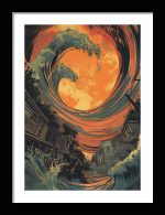 Framed Poster Experimental Art AI Poster Wall Art Framed Poster