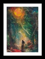 Framed Poster Experimental Art AI Poster Wall Art Framed Poster