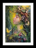 Framed Poster Experimental Art AI Poster Wall Art Framed Poster