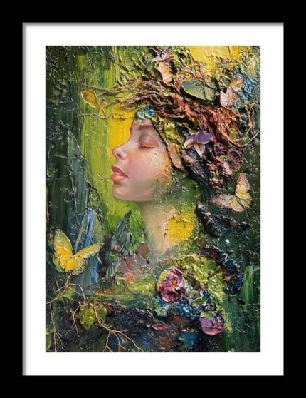 Framed Poster Experimental Art AI Poster Wall Art Framed Poster