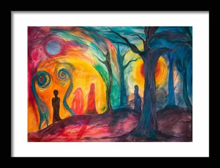 Framed Poster Expressionism Art AI Poster Wall Art Framed Poster