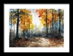 Framed Poster Forest Field AI Poster Wall Art Framed Poster