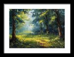 Framed Poster Forest Field AI Poster Wall Art Framed Poster