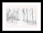 Framed Poster Forest Field AI Poster Wall Art Framed Poster
