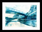 Framed Poster Futurism building Water color AI Poster Wall Art Framed Poster