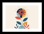 Framed Poster Geometric Minimal Art AI Poster Wall Art Framed Poster