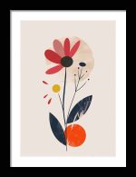 Framed Poster Geometric Minimal Art AI Poster Wall Art Framed Poster