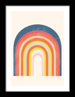 Framed Poster Geometric Minimal Art AI Poster Wall Art Framed Poster