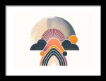 Framed Poster Geometric Minimal Art AI Poster Wall Art Framed Poster