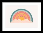 Framed Poster Geometric Minimal Art AI Poster Wall Art Framed Poster