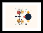 Framed Poster Geometric Minimal Art AI Poster Wall Art Framed Poster